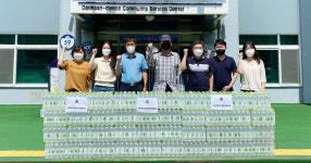 제천시 덕산면 지역사회보장협의체, 관내 경로당에 생수 지원