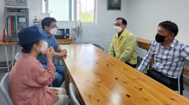 이상원 청주시 상당구청장, 다다예술학교 방역지도 점검