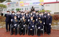 금산소방서, 소방관 동상 제막식 행사 가져