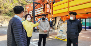 박은향 청주시 청원구청장, 제설창고 현장 점검