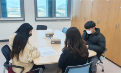 청주시 흥덕구 건설과, 동계근로학생 친절 및 코로나 예방 교육