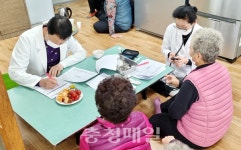 청양군, 남양면 백금1리부터 찾아가는 의료원 운영