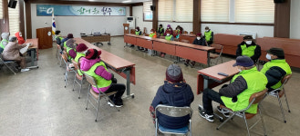 청주시 옥산면, 노인일자리 참여자 안전교육 실시