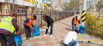 청주시 옥산면, 학교 주변 환경정화 활동 펼쳐