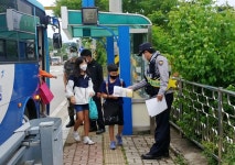 청주 상당署, 남일초서 교통안전 캠페인 전개