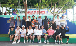 충청권 동호인 테니스대회 성황