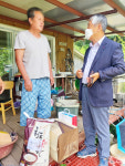 하우동 청주시 현도면장, 저소득 가구에 후원물품 전달