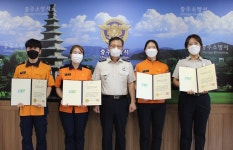 충주소방서, 소중한 생명을 구한 소방관 하트·브레인세이버 수여