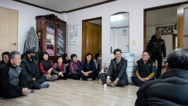 김돈곤 청양군수, 지역 경로당 방문