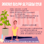 충남 금산군보건소, 임신부 요가교실 임신부를 위한 홈트! 운영