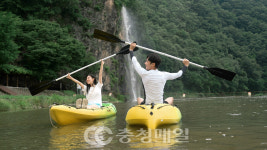 천혜 자연 환경 청주 옥화구곡서 뱃놀이 하세요
