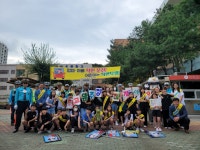 청주 흥덕暑, 등굣길 교통안전 캠페인 실시