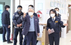 김정희 충북소방본부 예방안전과장, 충주 송원요양병원 방문