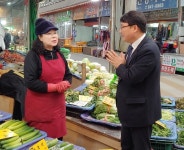 김우열 충청지방통계청장, 충주 재래시장 현장방문