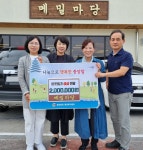 충북 충주시 중앙탑면 메밀마당, 중앙탑면에 이웃돕기 성금 기탁