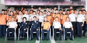 정남구 충북소방본부장, 충주 방문