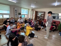 충북보건과학대 의료재활학과, 내수읍 도원4리경로당서 운동재활봉사