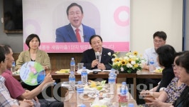 최민호 시장, 새롬동 주민과 함께 하룻밤