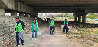 충북 증평지역자활센터, 보강천서 환경정화 활동