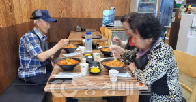 증평지역 식당 5곳, 취약계층에 매월 따뜻한 한 끼