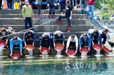 남해군, 남면 홍현 해안 일원서 돌돔 치어 방류
