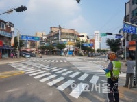 포천시, 송우사거리 보행자 중심의 대각선 횡단보도 설치