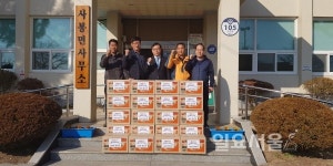 진주시 사봉면 청년회, 소외계층 사랑의 라면 기부