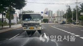 의정부시, 폭염대응 도로살수 시행