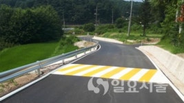 포천시, 갈월리 진입로 확포장공사 완료