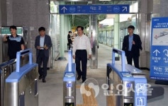 안병용 의정부시장, 회룡역 남부출입구 개통상황 점검