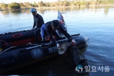 (사)경남특전사 환경관리協, 남강 수중정화활동 펼쳐