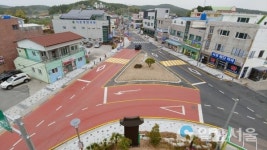 사천시 서포면 중심지(교차로) 도로 개선 완료