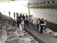 부평구시설관리공단, 부평사랑 1+1 운동 굴포천 환경정화 구슬땀