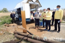 허성무 시장, 대산정수장 강변여과수 취수정 공사현장 점검