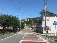국도77호선 통영 도산면 오륜테크~가오치마을 구간구간단속카메라 설치