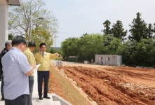 전동평 영암군수, 영암-서울농장 조성현장 방문 격려