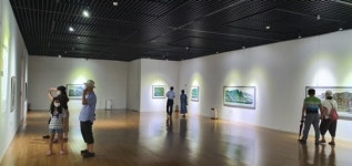 진도 남도전통미술관, 수묵산수화와 청록산수화 전시 열려
