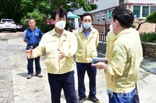 조규일 진주시장, 집중호우로 인한 수해현장 방문