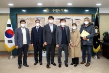 조석환 수원시의회 의장,   (사)대한안마사협회 경기지부와의 간담회 개최
