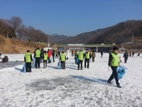 문경, 경천댐 환경정화 활동