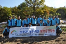 전북본부, 고구마 수확 일손돕기