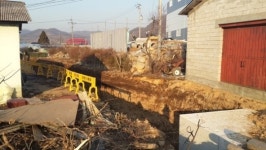 광주 무갑리 주민 배수로 공사 안전불감증