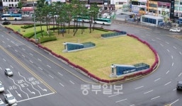 휴가철 한산한 수원역로터리