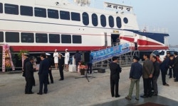 인천-백령항로 고려고속훼리 코리아킹호 취항