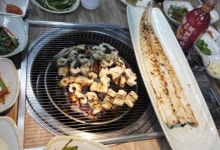 [화성 맛집] 살아있네~ 당일 직송 싱싱 장어...진안동 통영포차장어