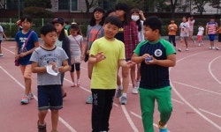 [300만 인천, 교육현장]등교전 학년별 파워워킹 인천 문학초등학교