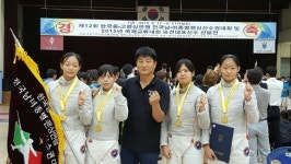수원 구운중, 전국남녀종별펜싱선수권 여중부 개인·단체전 석권