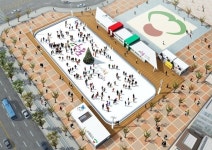 인천 동구 동인천역 북광장에 야외 스케이트장 조성