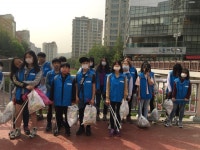도촌종합사회복지관 하품, 도촌동 탄천 일대서 정화활동 봉사 펼쳐