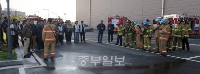 김포소방서, 대형 물류창고 현장대응훈련 실시
